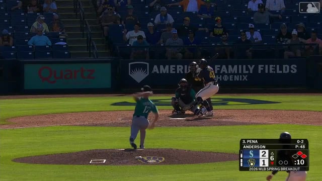 Luis Peña's three-run home run