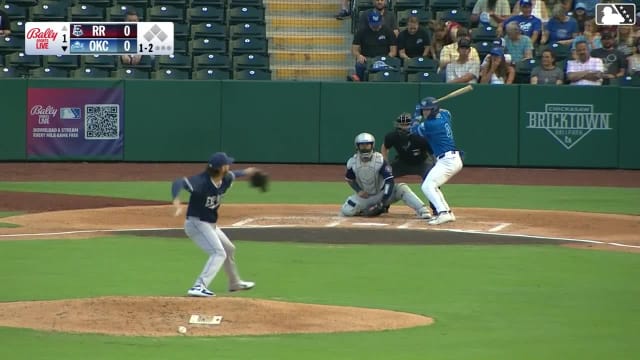 Zach Ehrhard homers (4) on a fly ball to left field.