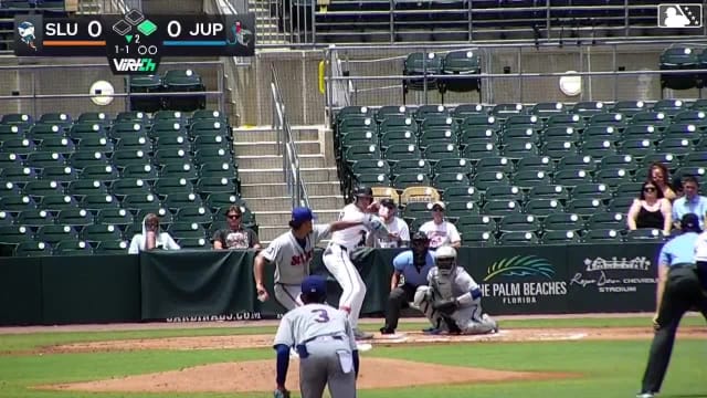 PJ Morlando homers (5) on a line drive to right center field. Andres Valor scores.