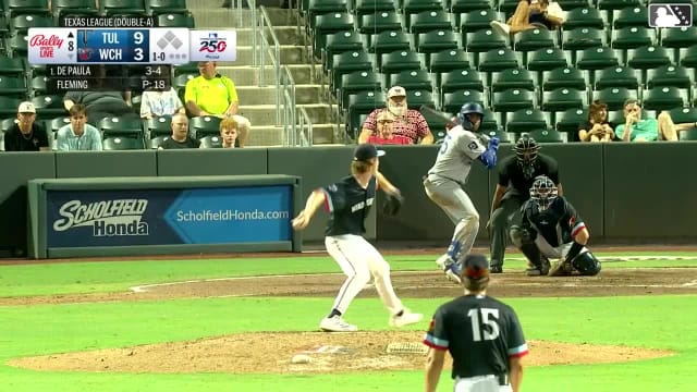 Josue De Paula homers (15) on a fly ball to right center field.