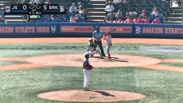 Devin Saltiban homers (4) on a fly ball to left center field.