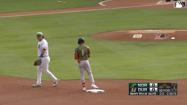 Connor Norby's RBI double