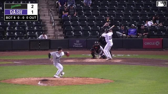 Caleb Bonemer homers (11) on a fly ball to left center field.