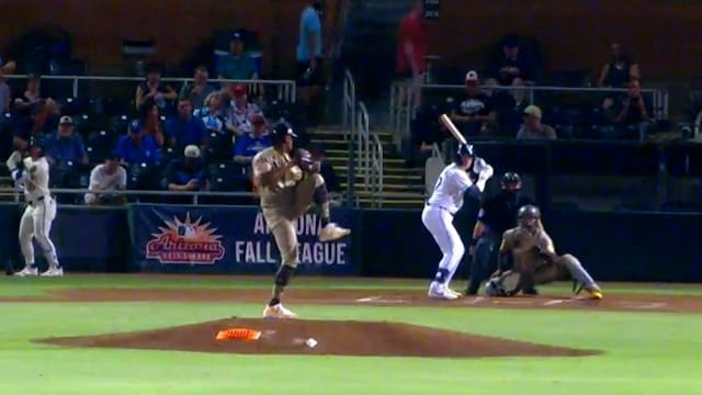 Winyer Chourio's three pitch strikeout
