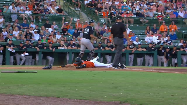 Vance Honeycutt's inside-the-park home run