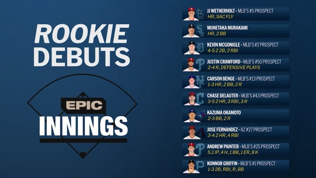 Epic Innings: 2026 Rookie Debuts