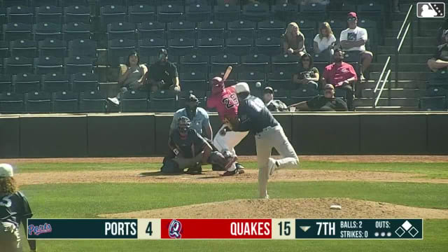 Gabriel Davalillo homers (8) on a fly ball to left center field. Kendrey Maduro scores.