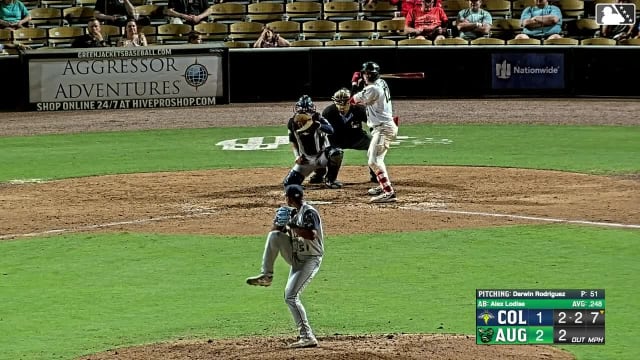 Darwin Rodriguez In play, run(s) to Alex Lodise