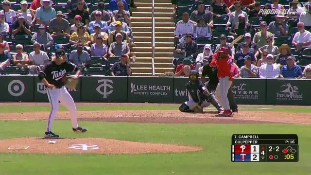 Dylan Campbell's two-run home run