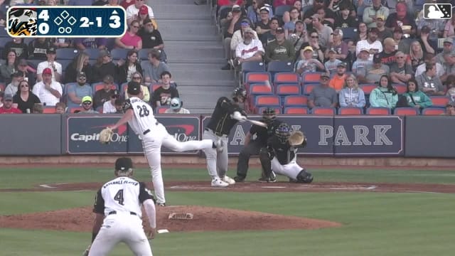Josue Briceño's first Double-A homer
