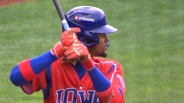Kevin Alcántara's two homer day for Triple-A Iowa