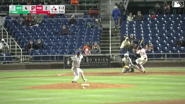 Franklin Arias homers (6) on a fly ball to left field. Max Ferguson scores.