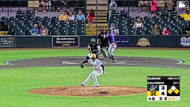 Yovanny Duran homers (1) on a line drive to left field. Isaiah Lane scores. Carson Tinney scores.