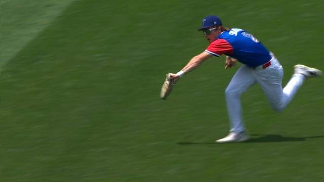 Mike Sirota's nice running grab