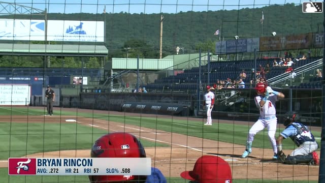 Bryan Rincon homers (22) on a line drive to left center field.
