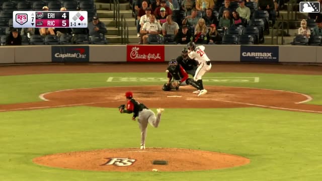 Parks Harber homers (7) on a fly ball to right center field. Dayson Croes scores.