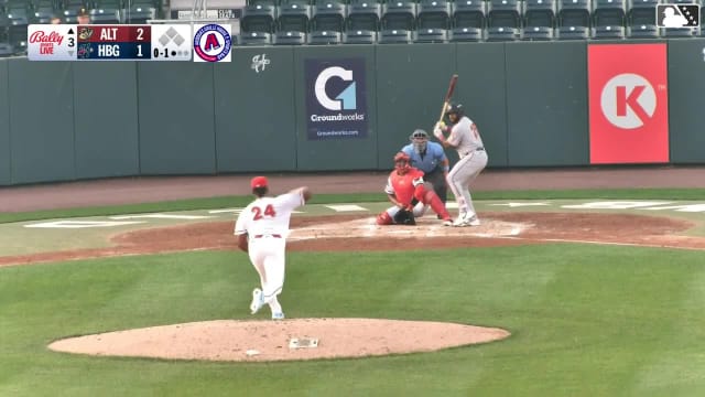 Callan Moss homers (10) on a fly ball to left field.