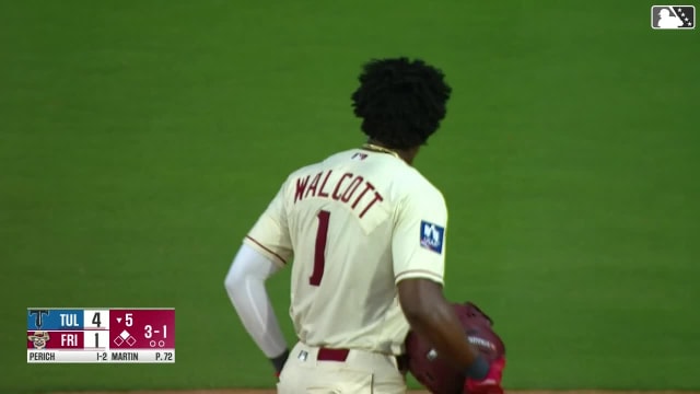 Sebastian Walcott steals base in return from injury