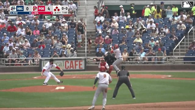 Ethan Petry singles on a soft line drive to left fielder Matt Fraizer. Johnathon Thomas scores. Branden Boissiere to 3rd. Kervin Pichardo to 2nd.