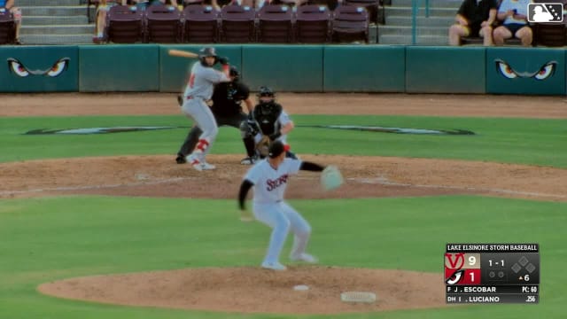 Ivan Luciano homers (8) on a fly ball to left field.