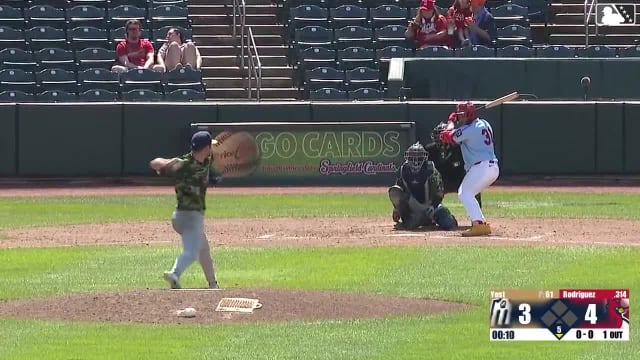 Rainiel Rodriguez homers (20) on a fly ball to left center field.