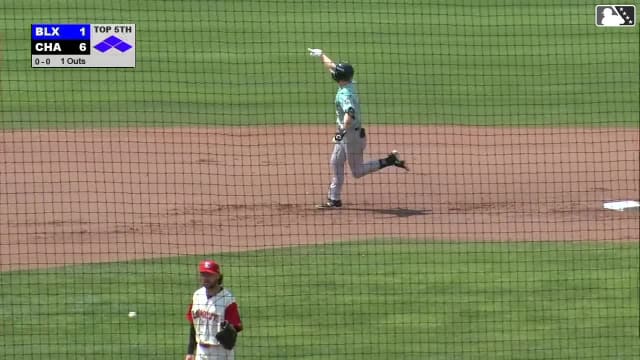 Luke Adams hits a grand slam