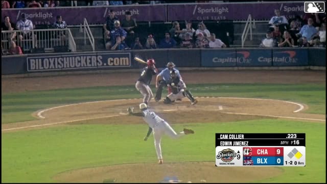 Cam Collier homers (12) on a fly ball to left center field. Carter Graham scores.