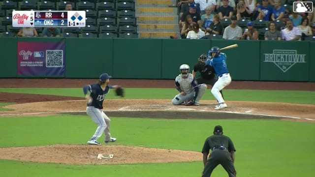 Zach Ehrhard singles on a ground ball to second baseman John Taylor. Eliezer Alfonzo scores. Austin Gauthier to 2nd.
