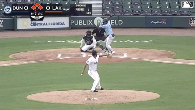 Juan Sanchez doubles (19) on a line drive to left fielder Roberto Campos. Jake Cook scores. Blaine Bullard scores. Adrian Pinto to 3rd.