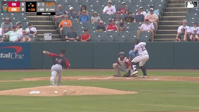 Griff O'Ferrall homers (6) on a line drive to center field. Aron Estrada scores.