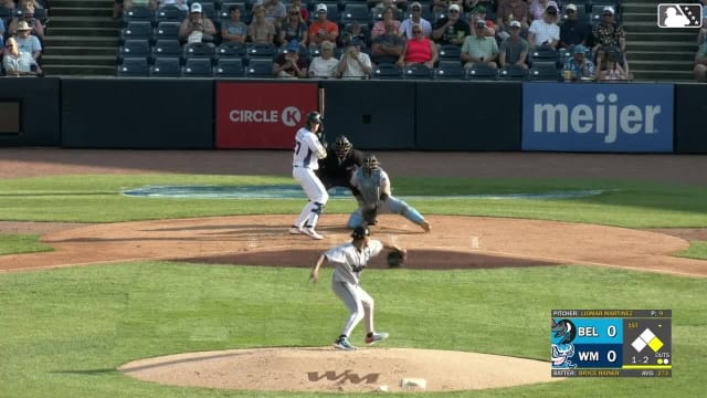 Izaac Pacheco homers (1) on a fly ball to right center field. Woody Hadeen scores.