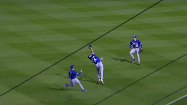 Jac Caglianone's outstanding running catch