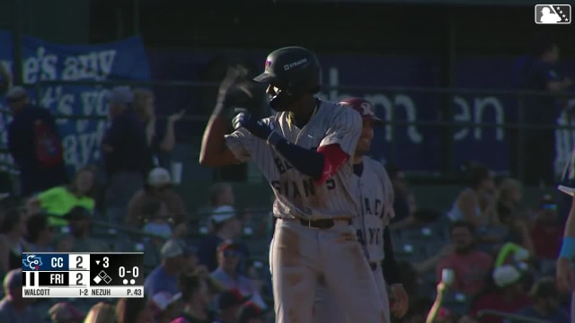 Sebastian Walcott's first triple of the season