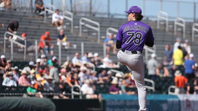 Chase Dollander strikes out three in spring debut