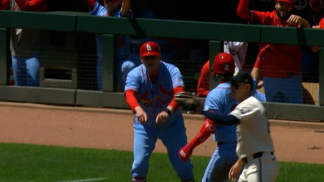 Blaze Jordan's first career triple