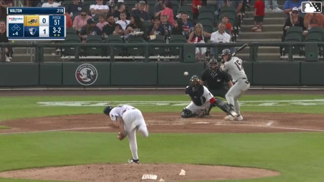 Aaron Walton homers (4) on a fly ball to left field.