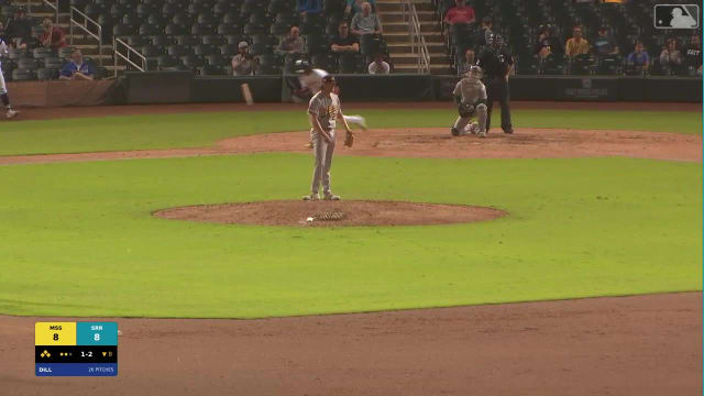 Yasser Mercedes singles on a ground ball to left fielder Harrison Feinberg. Kyle DeBarge scores. Andy Perez out at home on the throw, left fielder Harrison Feinberg to catcher Cole Conn. Nathan Hall to 2nd.