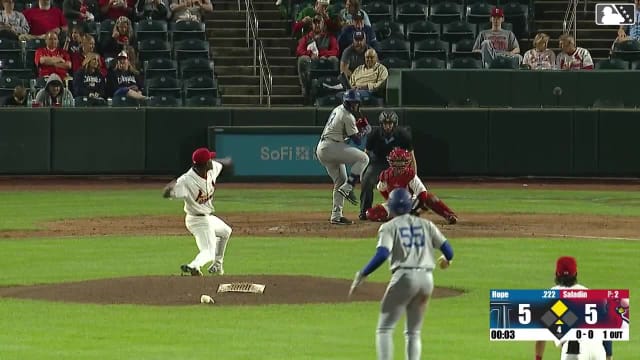 Darlin Saladin In play, run(s) to Zyhir Hope