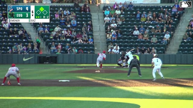 Lisbel Diaz homers (8) on a fly ball to center field. Carlos Gutierrez scores.