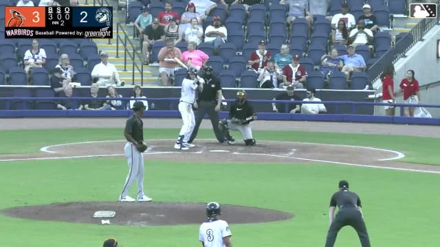 Brady Ebel's first pro home run
