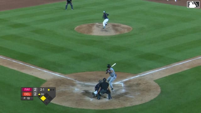 Kevin Alvarez homers (4) on a fly ball to right field. Anthony Huezo scores.