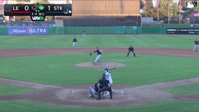 Edgar Montero homers (8) on a fly ball to right center field. Bobby Blandford scores.