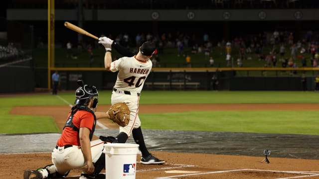 Parks Harber hits six total homers in Fall League HRD