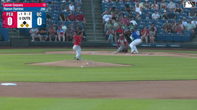 Ramon Ramirez doubles (22) on a ground ball to left fielder Christian Martin. Asbel Gonzalez scores. Nolan Sailors scores.