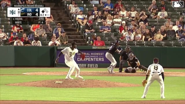George Valera singles on a ground ball to center fielder Dominic Fletcher. Ralphy Velazquez scores.