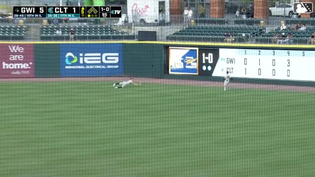 Dru Baker's diving catch
