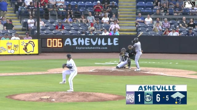 Ryan Burrowes homers (5) on a fly ball to center field.