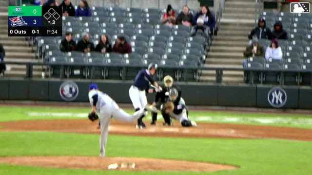 Ben Rice homers to right-center field