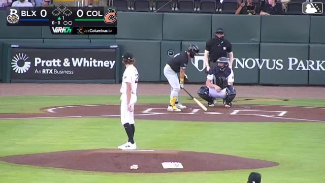 Josh Adamczewski rips a leadoff homer for Double-A