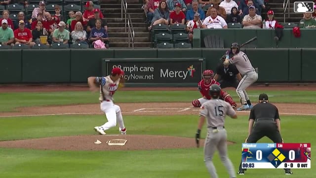 Brandon Winokur singles on a ground ball to right fielder Dakota Harris. Marek Houston scores. Khadim Diaw to 3rd.